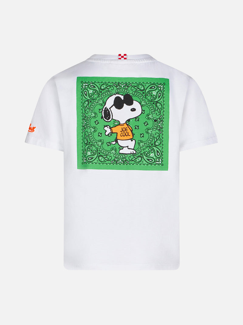 Boy cotton t-shirt with I'm cool front embroidery and Snoopy on the back | PEANUTS™ SPECIAL EDITION