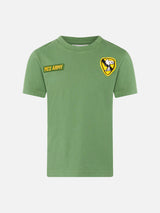 Boy military green t-shirt with Snoopy print | SNOOPY - PEANUTS™ SPECIAL EDITION