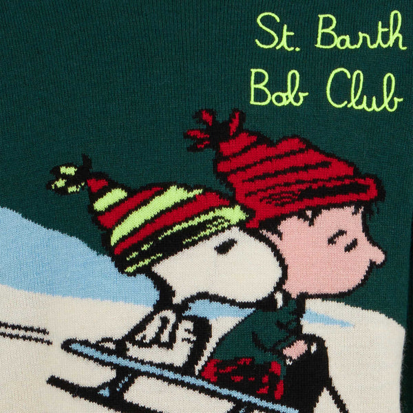 Rundhalspullover für Jungen mit Snoopy-Aufdruck und St. Barth Bob Club-Stickerei SNOOPY – PEANUTS™ SONDEREDITION