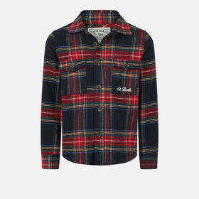 Jungen-Wollhemd mit Snoopy- und Tartan-Print | SNOOPY PEANUTS™ SONDEREDITION
