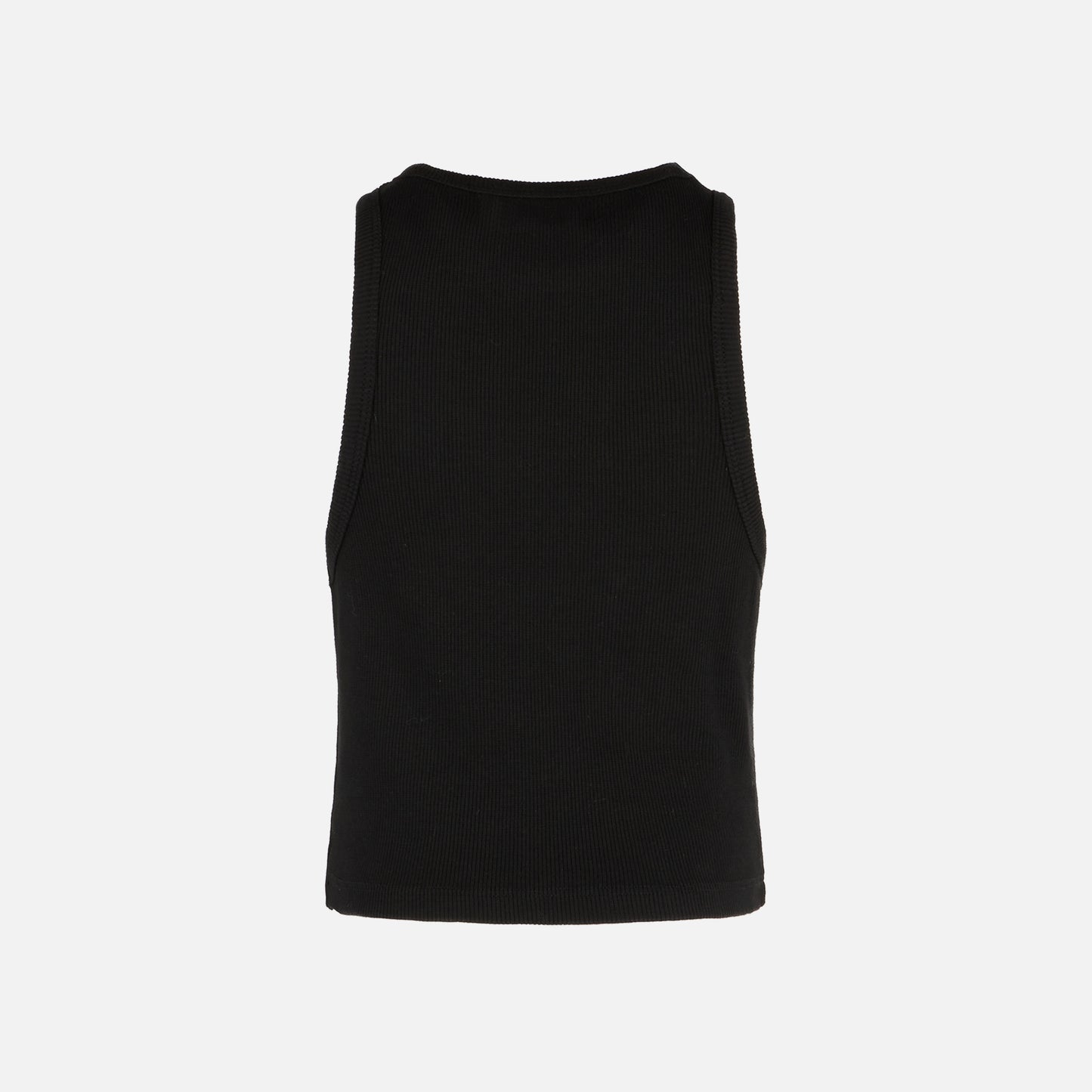 Canotta crop in cotone con ricamo St. Barth