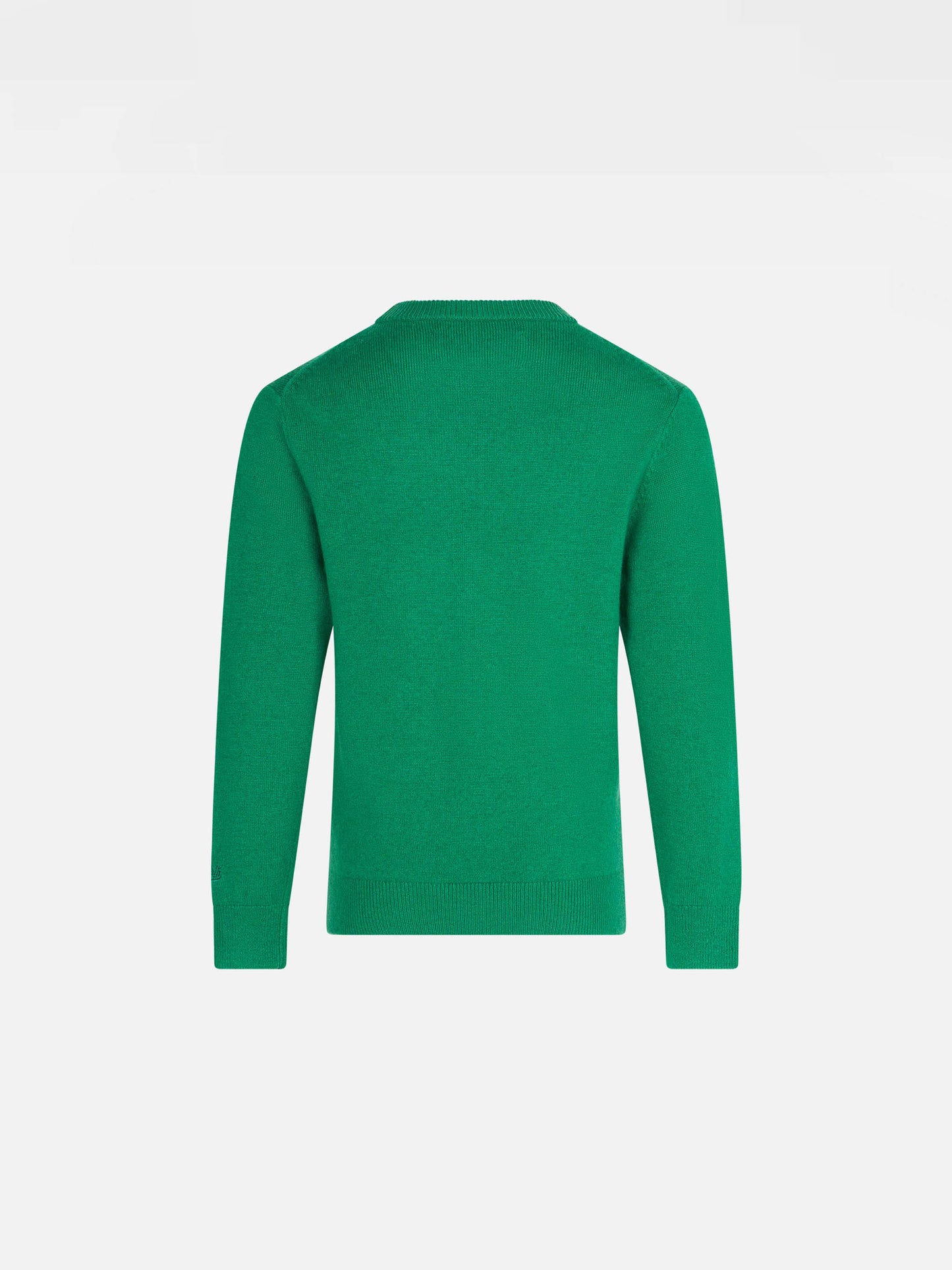 Maglione da bambino verde con stampa jacquard St. Moritz