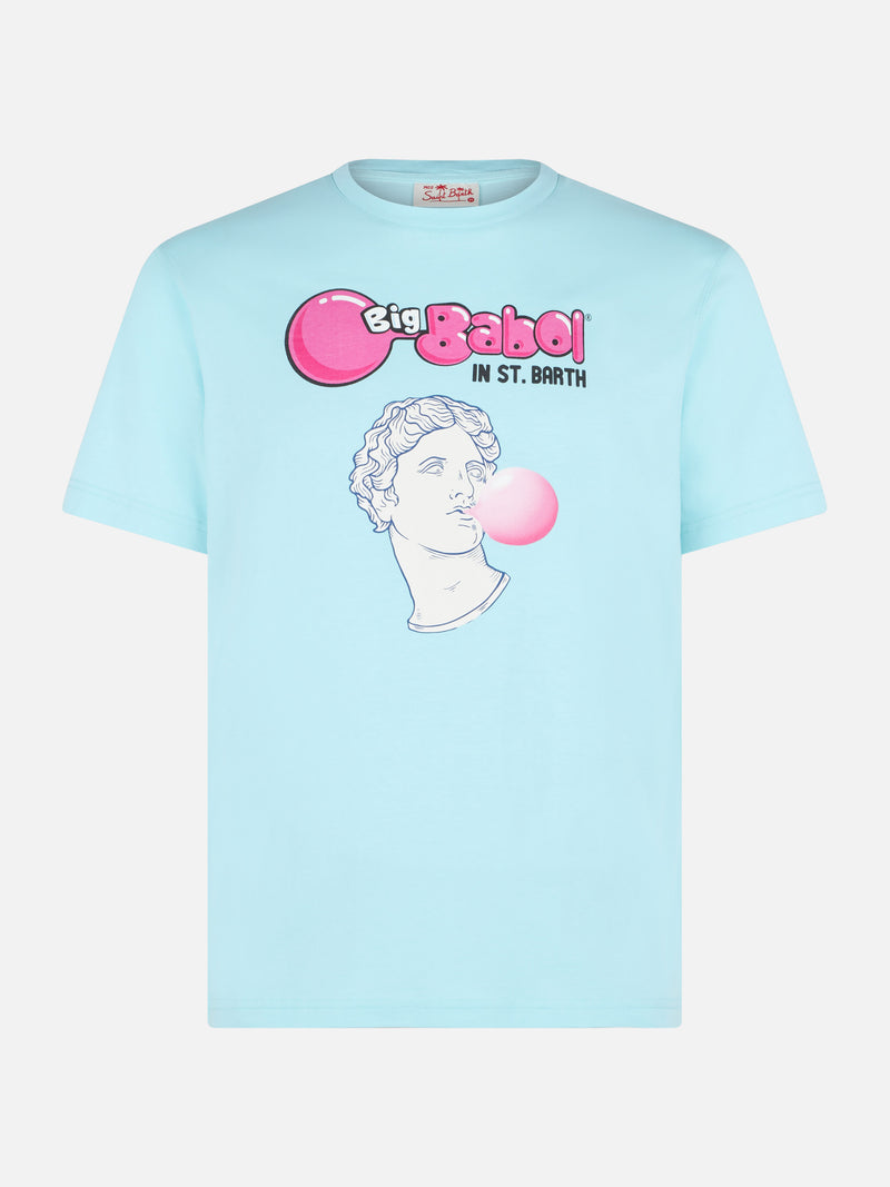 T-shirt da uomo in cotone con stampa statua Big Babol | BIG BABOL® EDIZIONE SPECIALE