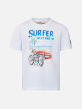 Jungen-T-Shirt mit Surfer-Print