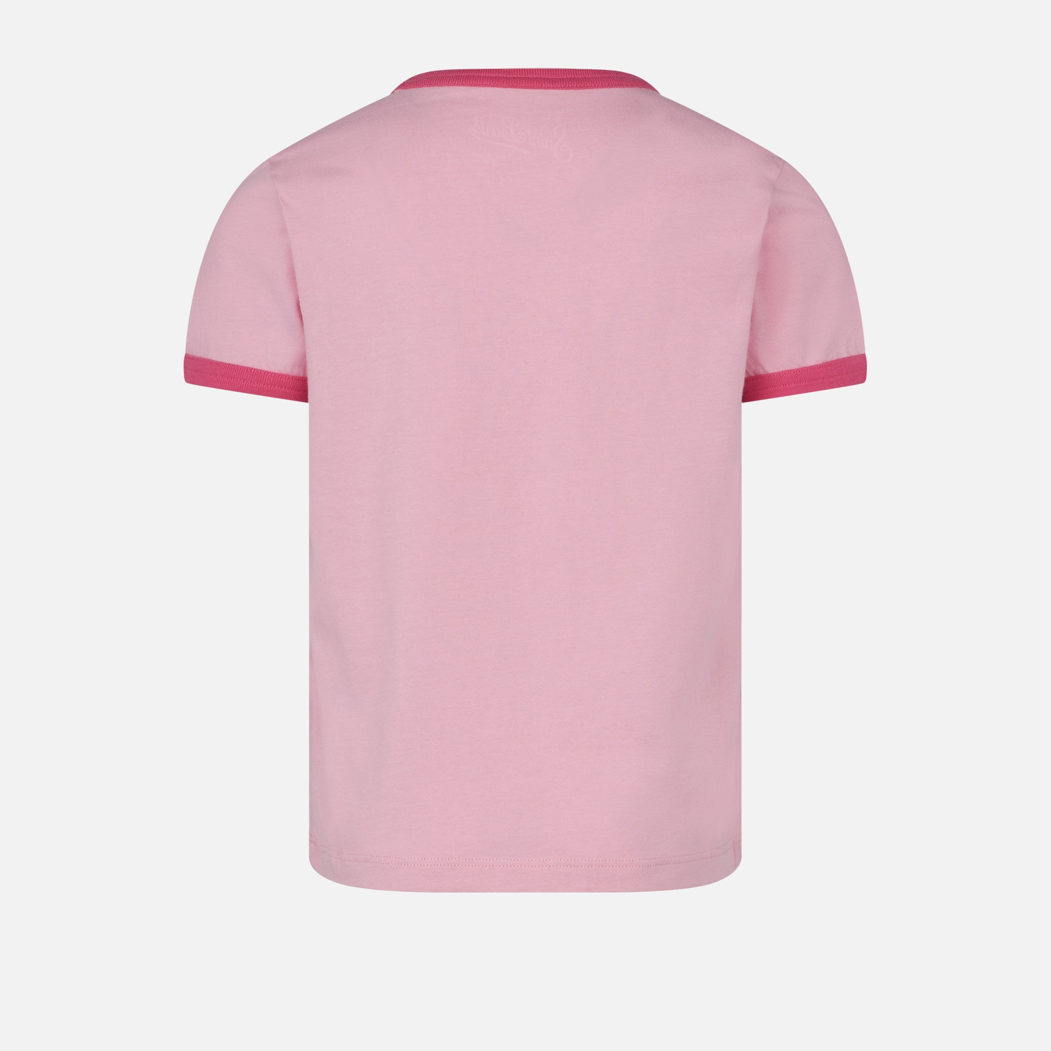 Girl cotton t-shirt with St. Barth print – MC2 Saint Barth