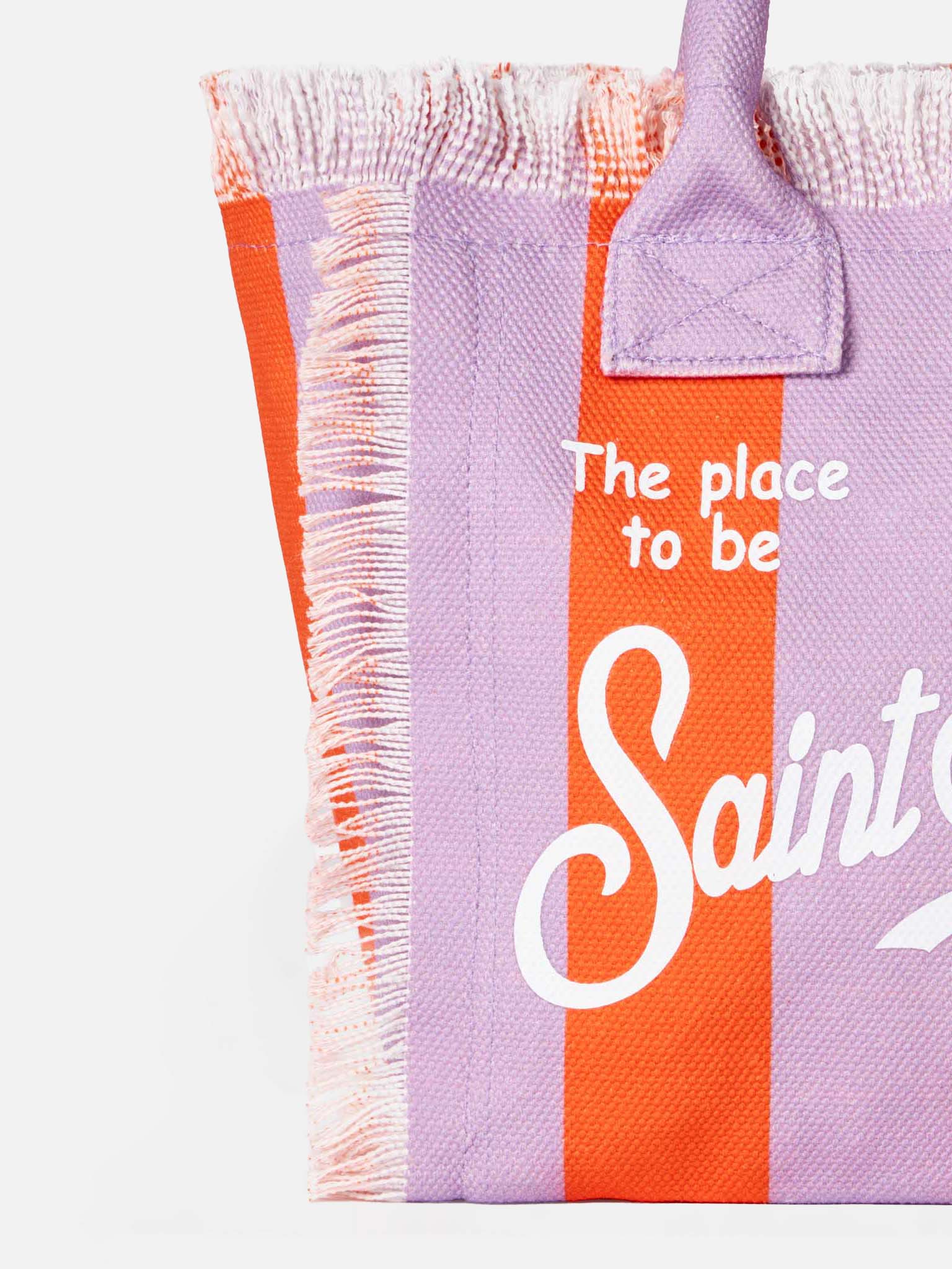 ショルダーバッグ・ポシェット MC2 SAINT BARTH Colette Liberty canvas crossbody bag Rosa Mc2 Saint Barth Colette Liberty Canvas Crossbody Bag in Pink