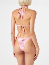 Bikini da donna a triangolo crinkle