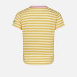 Girl striped t-shirt with St. Barth Princess embroidery