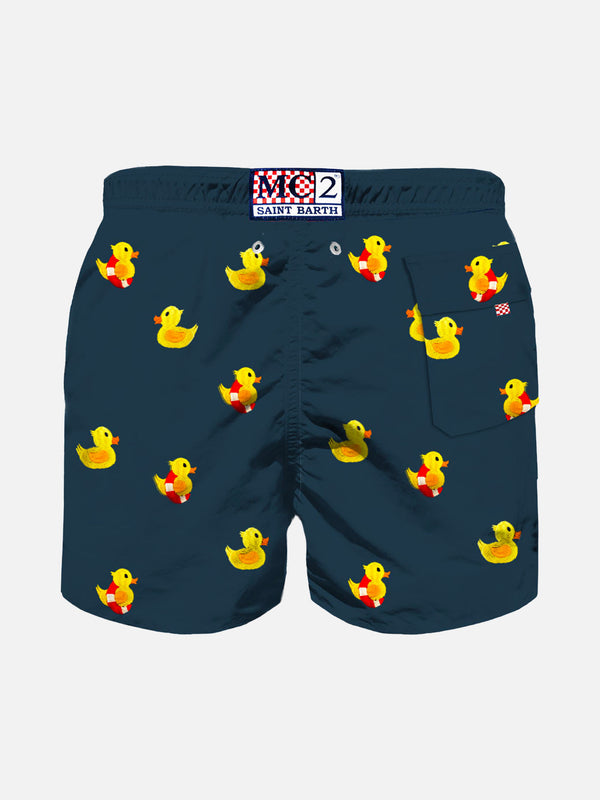 Jungen-Badeshorts mit Enten-Stickerei