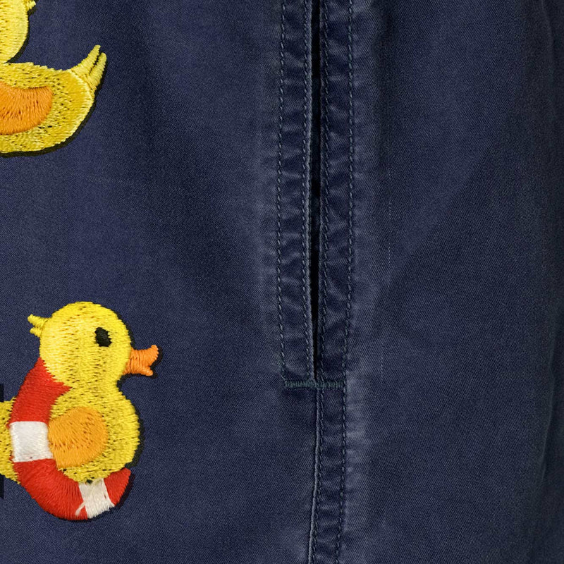 Jungen-Badeshorts mit Enten-Stickerei