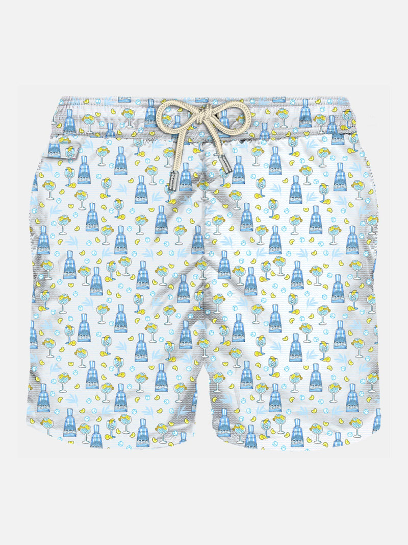 Herren-Badeshorts aus leichtem Stoff mit Gin-Print | GIN MARE SONDEREDITION