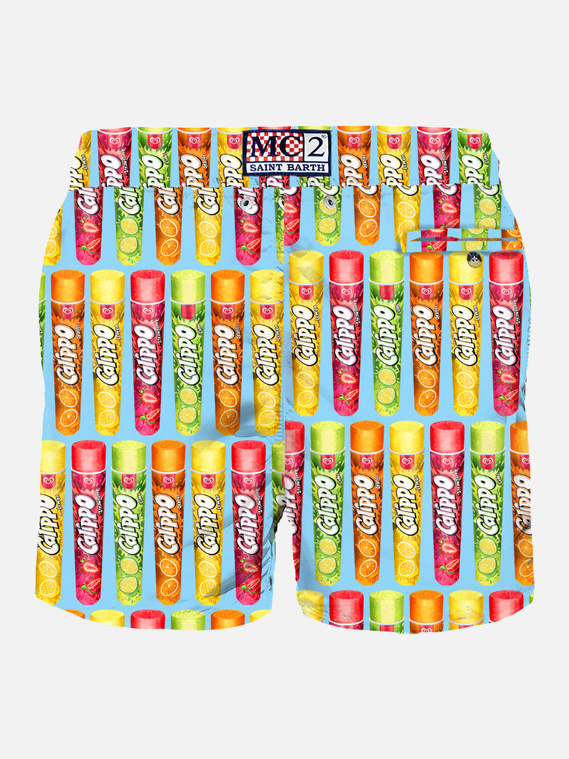 Man swim shorts with Calippo print  | Algida® Special Edition