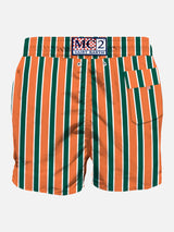 Man classic swim shorts with embroidery