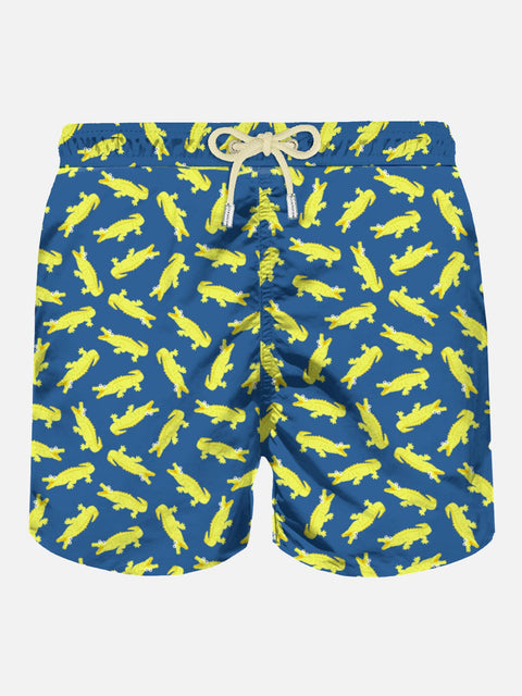 Man swim shorts with crocodile print - MC2 Saint Barth