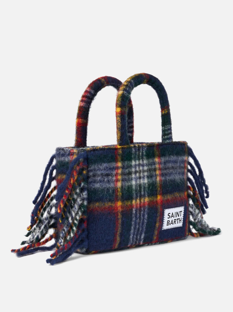 borsa Colette blanket con stampa tartan