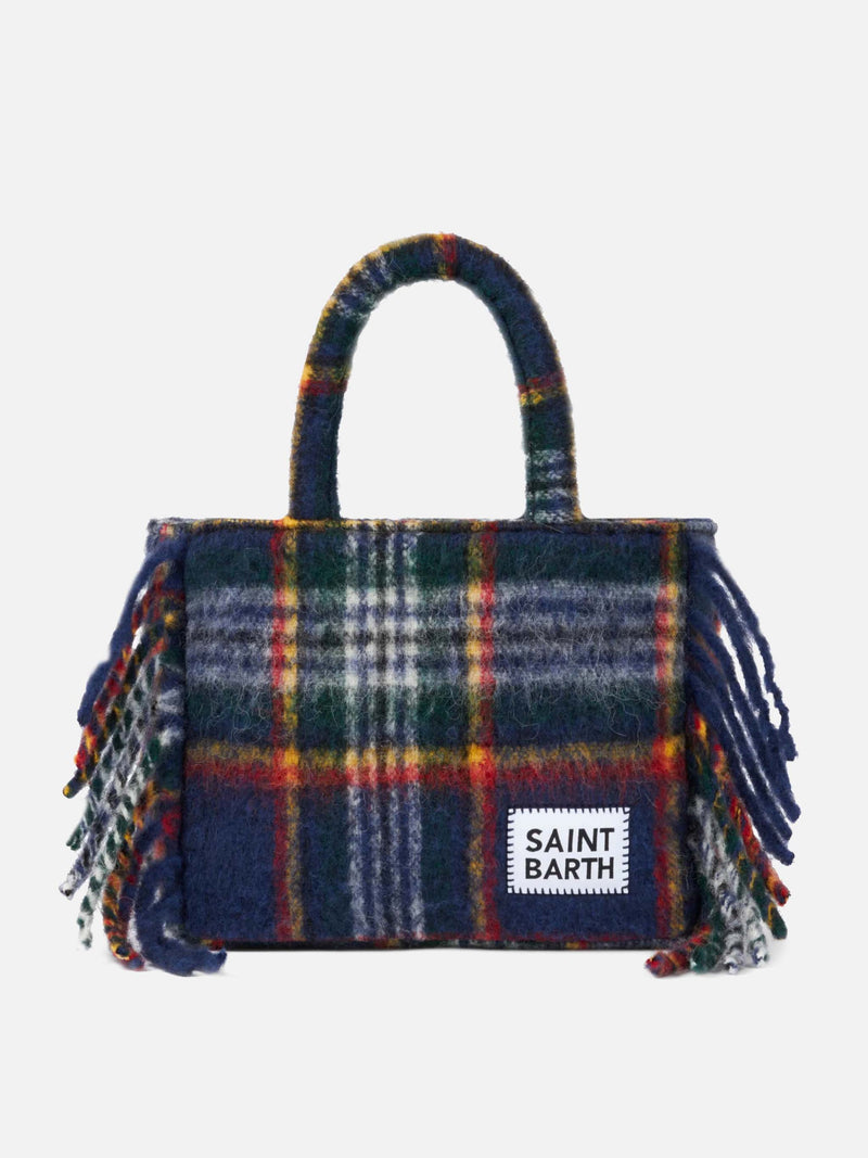 borsa Colette blanket con stampa tartan