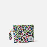 Pochette Pareasy in nylon con stampa animalier