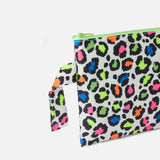 Pareasy-Pochette aus Nylon mit Animal-Print