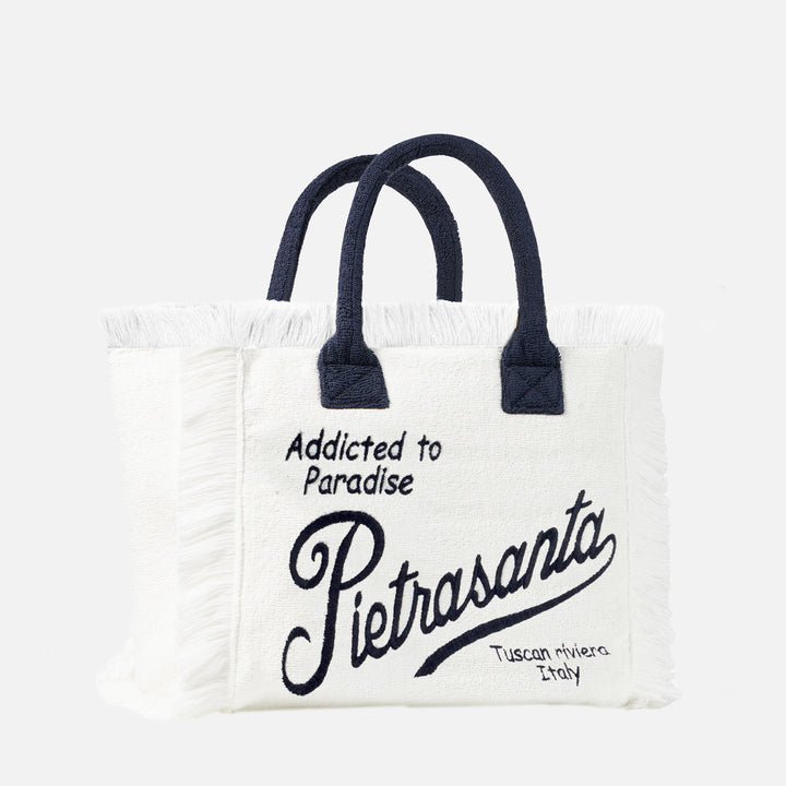 Vanity terry shoulder bag with Pietrasanta embroidery - MC2 Saint Barth