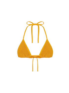 Costume da bagno donna ocra a triangolo