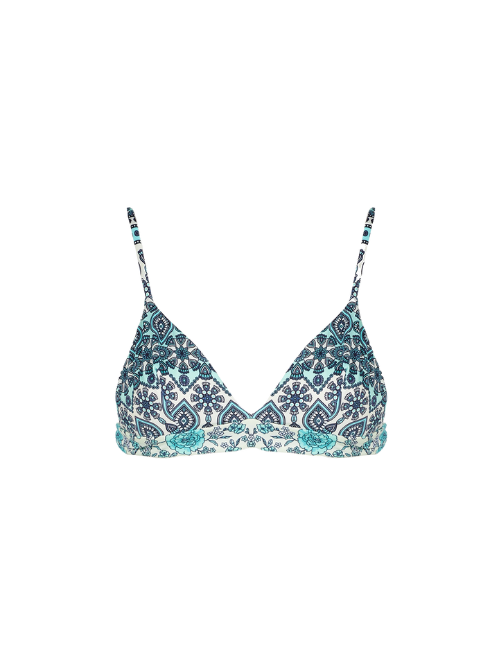 Woman triangle top with print