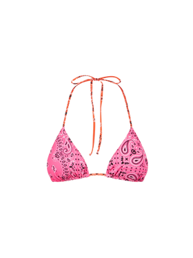 Top a triangolo donna con stampa bandana