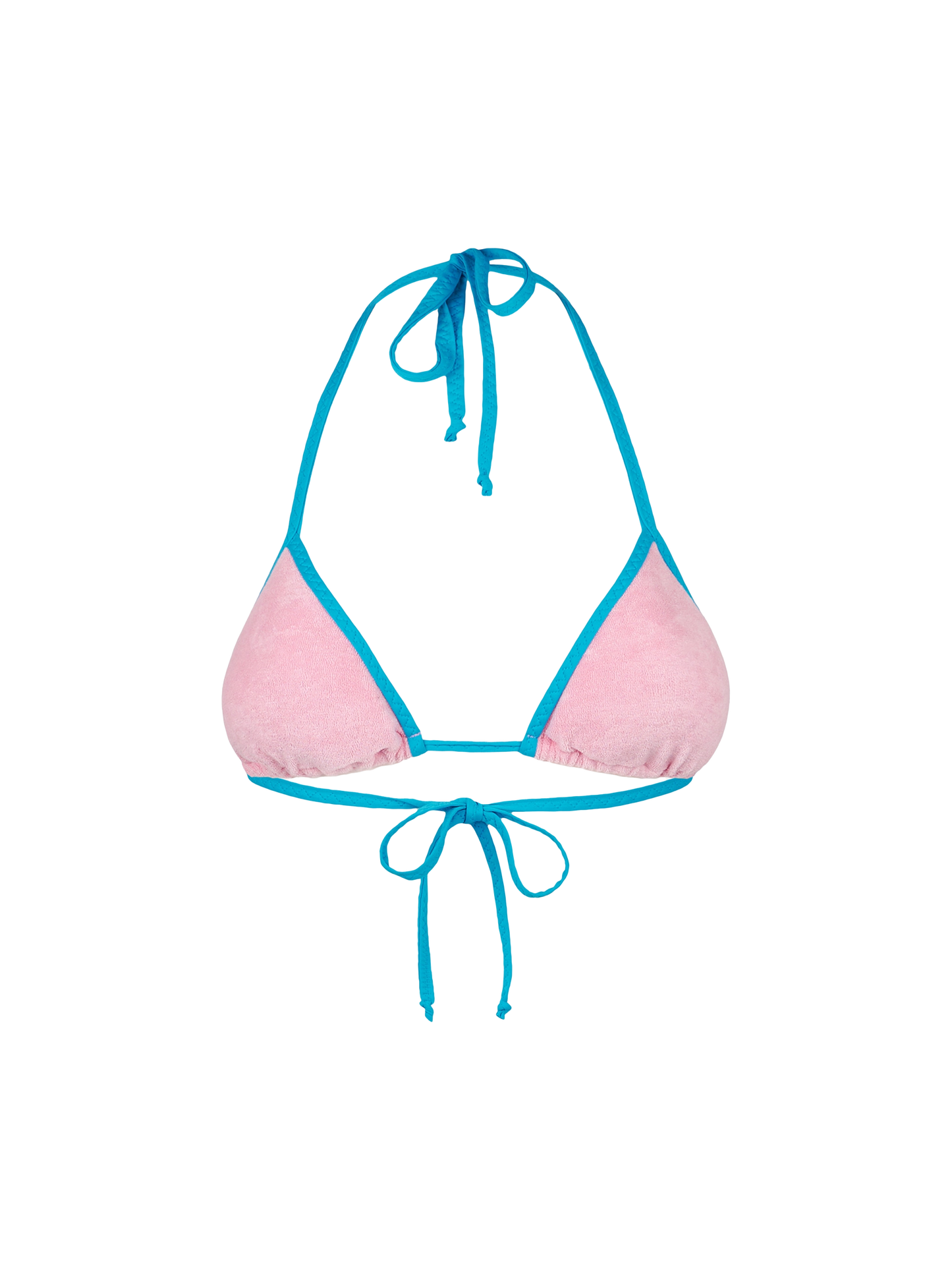 Costume da bagno donna a triangolo in spugna rosa
