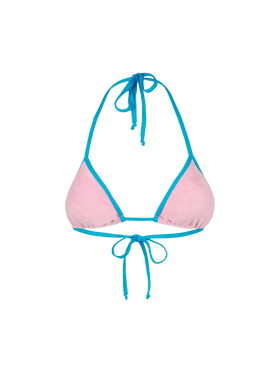 Costume da bagno donna a triangolo in spugna rosa