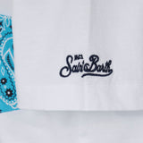 T-shirt da bambino con taschino stampato bandana