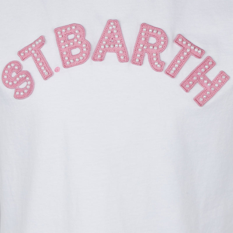 Mädchen-T-Shirt mit St. Barth-Aufnähern