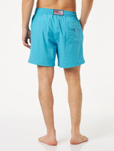 Man light blue comfort swim shorts