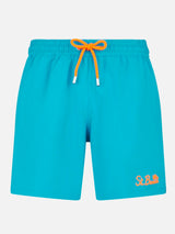 Man light blue comfort swim shorts