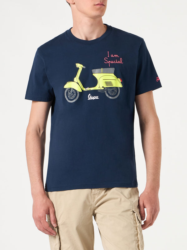 T-shirt da uomo in cotone con stampa e ricamo Vespa | VESPA SPECIAL EDITION