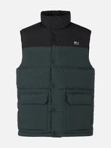 Man down padded green vest with pockets