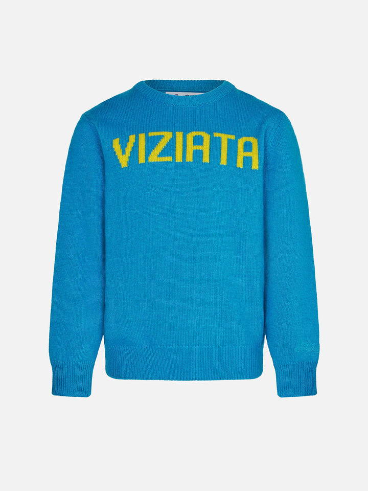 Mädchenpullover mit Viziata-Print