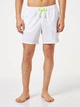 Man white comfort swim shorts