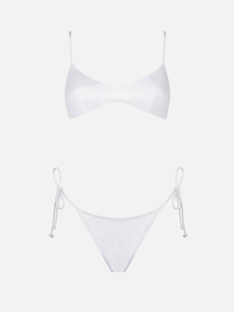 Bikini da donna a triangolo bianco