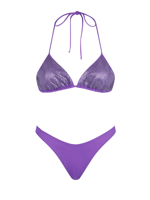 Woman triangle bikini with rhinestones - MC2 Saint Barth