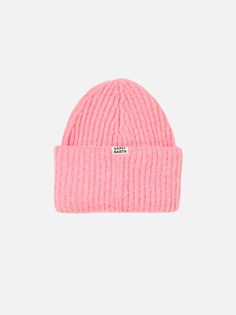 Woman brushed and ultra soft beanie with Apres Chic embroidery