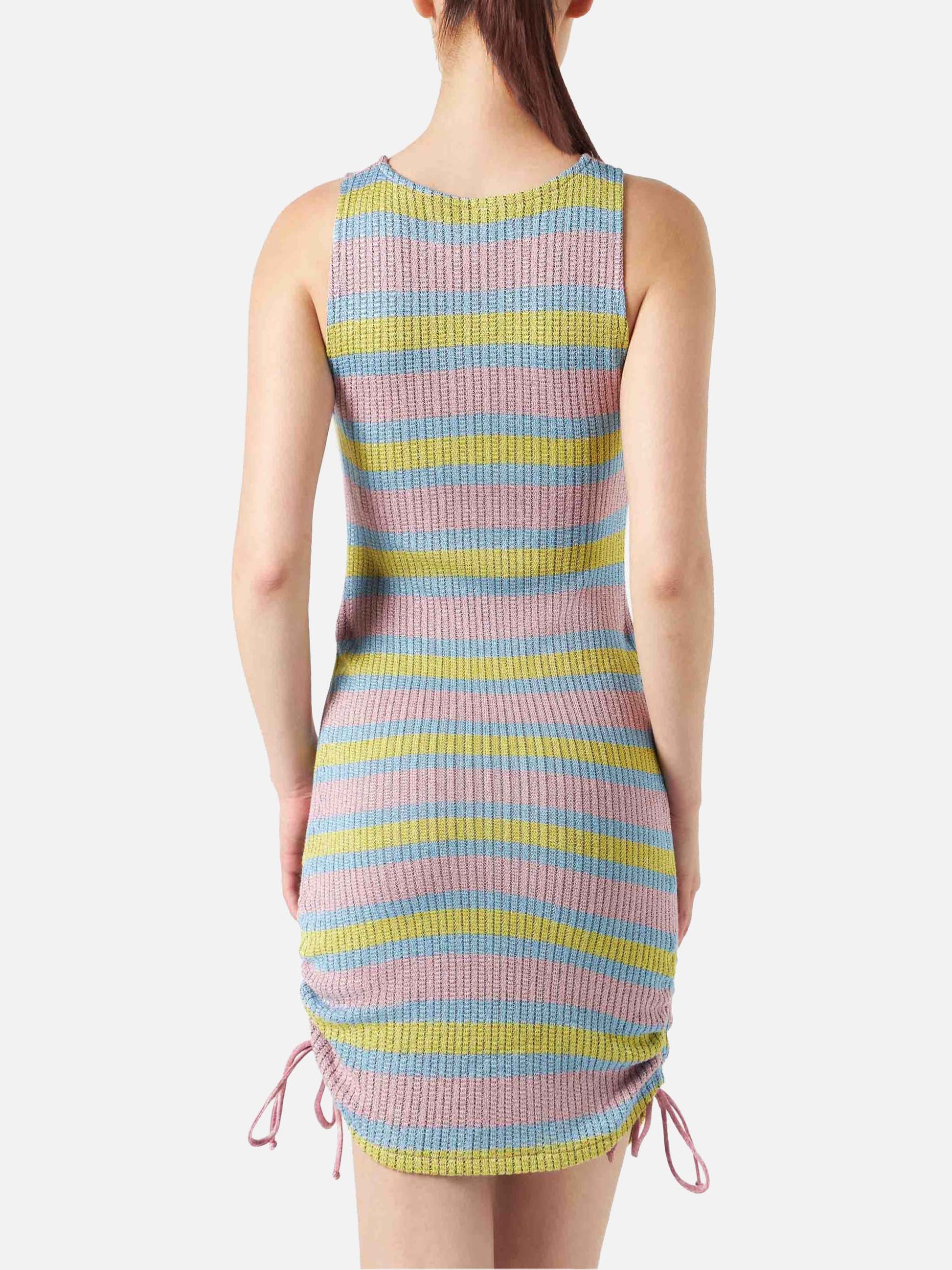 Ribbed sheath dress Jori with drawstring - MC2 Saint Barth