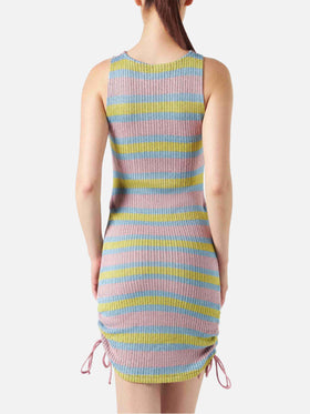 Ribbed sheath dress Jori with drawstring - MC2 Saint Barth