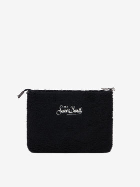 Borsa a tracolla Parisienne in sherpa nera