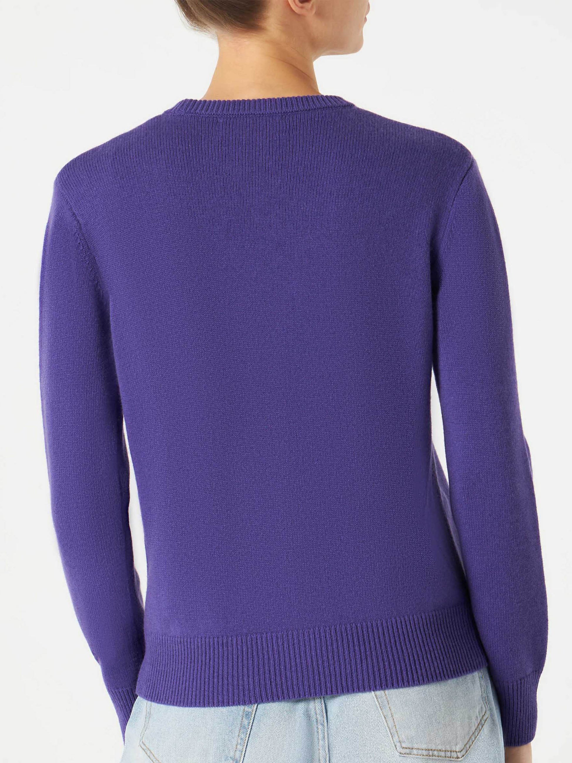 Woman sweater with NO NO NO embroidery - MC2 Saint Barth