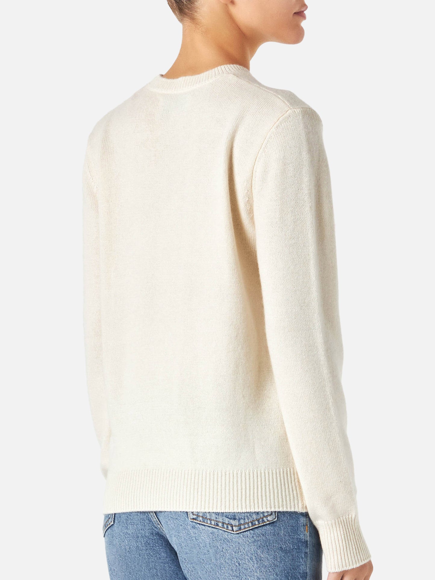 Woman sweater with Party Animal embroidery