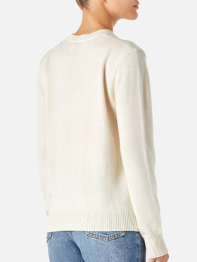 Woman sweater with Party Animal embroidery