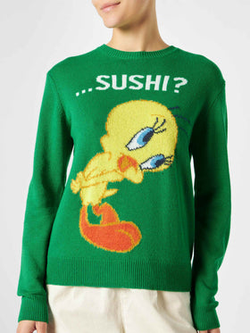 Woman sweater with Tweety print | WARNER BROS SPECIAL EDITION - MC2 Saint Barth