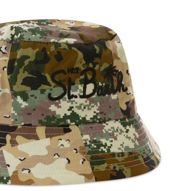 Camouflage bucket hat