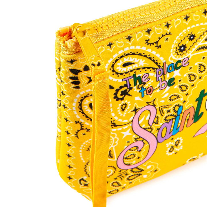 Aline scuba pochette with bandanna print