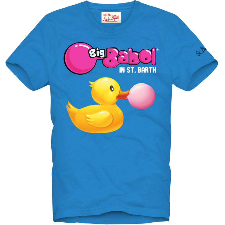 Man cotton t-shirt with ducky and Big Babol print | BIG BABOL® SPECIAL EDITION - MC2 Saint Barth