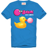 Herren-T-Shirt aus Baumwolle mit Enten- und Big-Babol-Aufdruck | GROSSE BABOL® SONDEREDITION